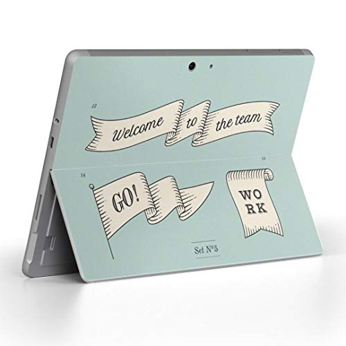 igsticker Surface Go/Surface Go 2 専用スキンシール サーフェス go シール スキン 保護 フィルム ステッカー アクセサリー 016432 旗 英語