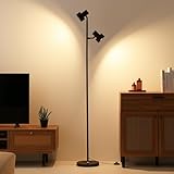 VENTOTA フロアライト 2灯スタンドライト間接照明 LED対応 調光調色 リモコン付き 個別点灯対応 北欧 おしゃれ リビング 書斎 寝室 Flemin-F2 (ブラック)