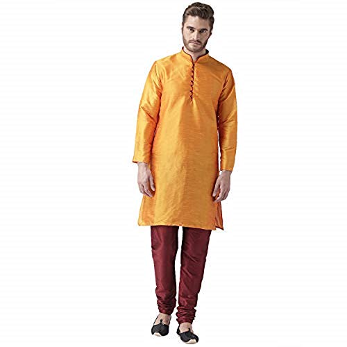 Image of Royal Kurta Men's Silk Blend Kurta Pyjama Set