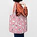 WOAIDY Reusable Grocery Bags for Kitchen, Foldable Durable Shopping Totes with 50lbs Capacity, Large Washable Tote Bags with Handles (Dogs Patterns)
