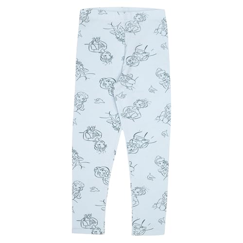 Image of Disney Princess, Minnie Mouse, Lilo & Stitch Girls Short Sleeve Ruffle T-Shirt & Leggings Set, 2-Piece Bundle for Kids