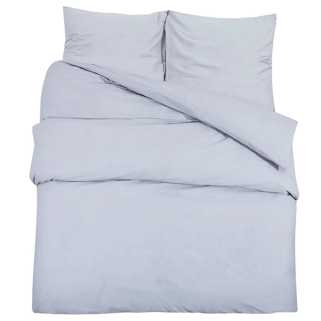 Linge de lit Housse de couette Gris 200x220 cm Coton Maison & Jardin