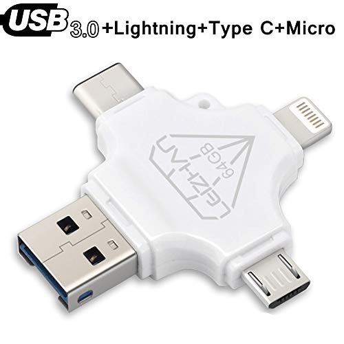 4 in 1 Flash Drive 64 GB for iPhone X 8 7 6s