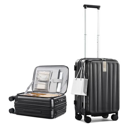 [Hanke] �X�[�c�P�[�X �@���������� �g���@�\�t���L�����[�o�b�O �ϏՌ��L�����[�P�[�X s�T�C�Y�t�����g�I�[�v���L�����[�P�[�X �@���������� 3��4���X�[�c�P�[�X �y�ʐÉ� �_�u���L���X�^�[ TSA���b�N�r�W�l�X �o��(�u���b�N, S/54L)