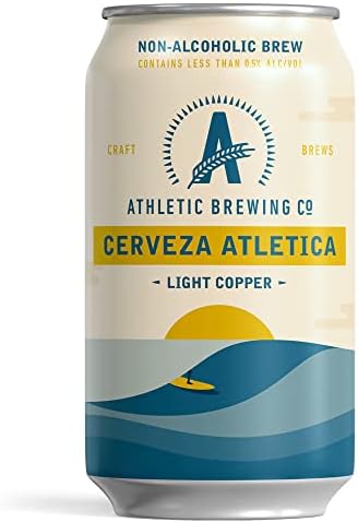 Athletic Brewing Company Craft Non-Alcoholic Beer - 12 Pack x 12 Fl Oz Cans - Cerveza Atletica - Low-Calorie, Award Winning - Rich Aroma and Flavor Balanced with Light Spicy and Floral Notes