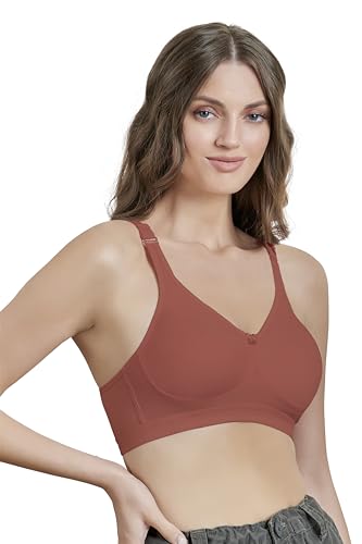 Image of MAROON 419 Women Cotton Blend Long Lasting Magical Lift T Shirt Bra Non-Wired and Non Padded, Seamless and Full Coverage