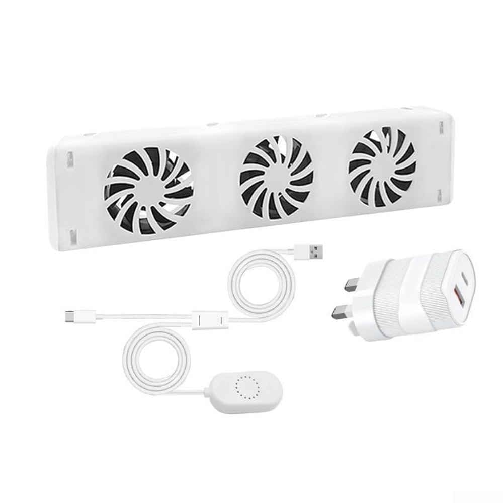 BEYOEE Energy-Saving 3-Fan Radiator Magnetic Cooling System Fireplace Heater Air Circulator for Home Comfort Quiet Operation Easy Setup Temperature Sensor 30°C Working Temperature