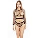 Produktbild OverDose Frauen Frauen Netzsocken Mesh-Spitze Strümpfe Netzstrumpfhose Fischnetz Feinstrumpfhose Lingerie Lace Underwear Sleepwear Sets (Tops+Underpants)