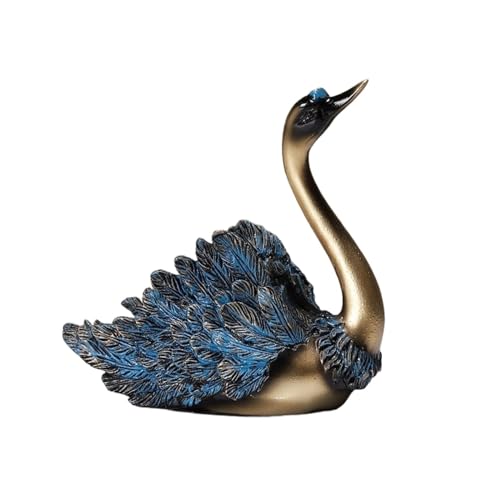 Couple de statues de cygne ZXQUEGF : cadeau Saint-Valentin salon
