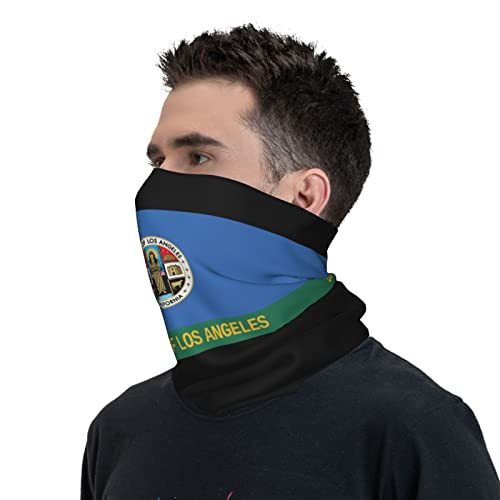 Balaclava de Cuello con Estampado Bicolor de Los Ángeles, California, para Hombre y Mujer, Mascarilla Facial Transpirable, Pañuelo Elástico, Color Blanco miniatura 6