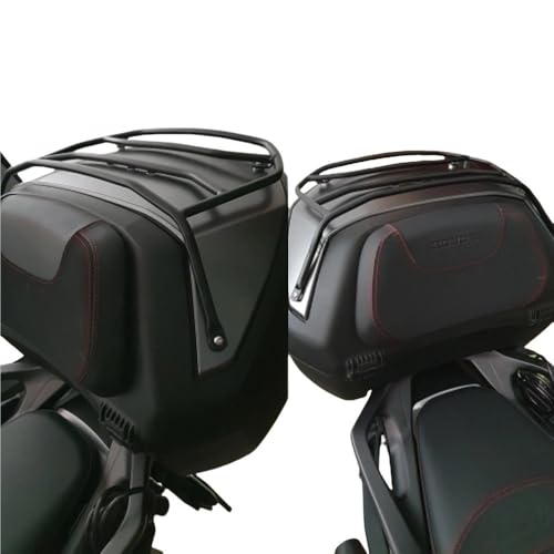 Porte bagages moto en acier robuste avec railing de sécurité rail - 4