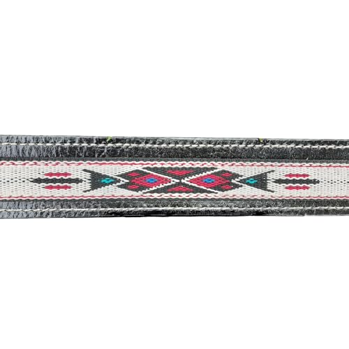 Authentic Handmade Mexican Leather Belt for Men – Western Cowboy Style with Silver Buckle4