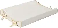 Trocador Americano Bebe Comoda Fralda Com Abas Impermeavel Anatomico Com Capa Plástica Algodão Macio Palha com Caqui (65x40)
