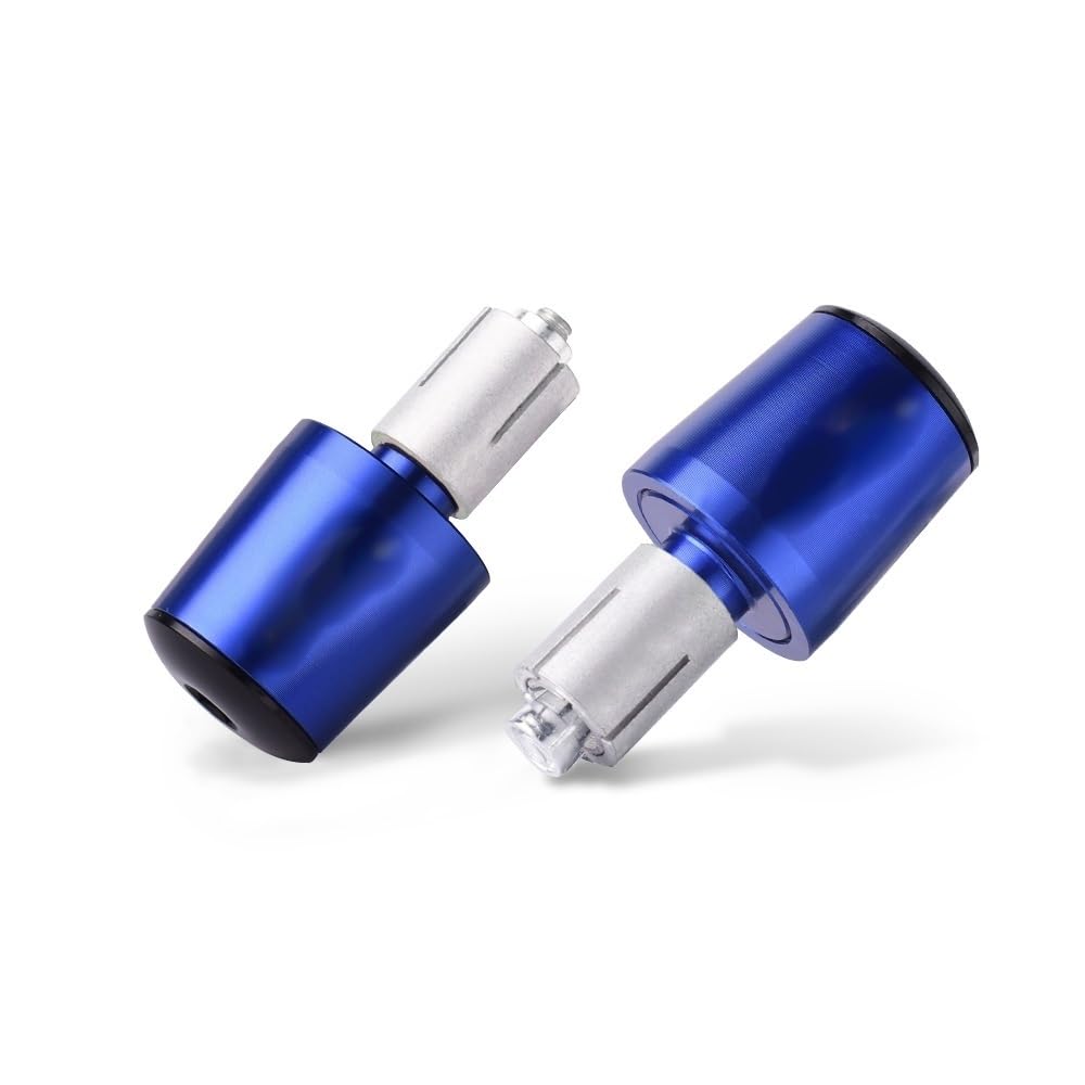Contrapesos manillar CNC azul antivibración para tapones de moto Honda CBR650R 500R