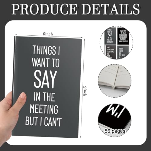 Ensemble de cadeaux amusants Fullhawl, carnets de notes et journal de travail