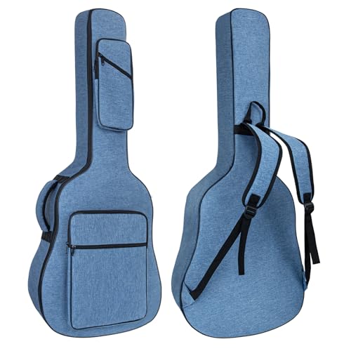 MUZTOP 39 40 41 pulgadas bolsa de guitarra acústica, 0.45 gruesa bolsa acolchada para guitarra con...
