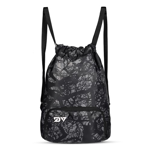 Image of DIVULGE 16 Ltrs (43 Cms) Standard Backpack (Drawsrting Cmoblue Black), 43.18 x 30.48 x 43.18 cm