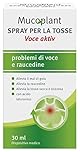 Dr Theiss Mucoplant Voce aktiv - Spray per Alleviare Mal di gola e Tosse Secca Adulti 30ml Fluido con Miele e Acido Ialuronico e Ingredienti Vegetali