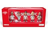 MINIX - Pack de 5 Figuras del Sevilla Fútbol Club - Coleccionables de 7 cm para Exhibición, Idea de Regalo para Niños Y Adultos, Fans de Fútbol