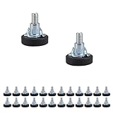 Réglage Personnalisé: Ajustez la hauteur jusqu'à 20 mm pour compenser les sols inégaux. Base de 23 mm de diamètre avec écrou carré (18 mm).