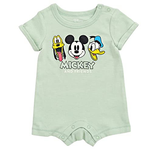Disney Lion King Mickey Mouse Winnie the Pooh Jack Skellington Lilo & Stitch Baby Romper & Bucket Sun Hat Newborn to Infant4