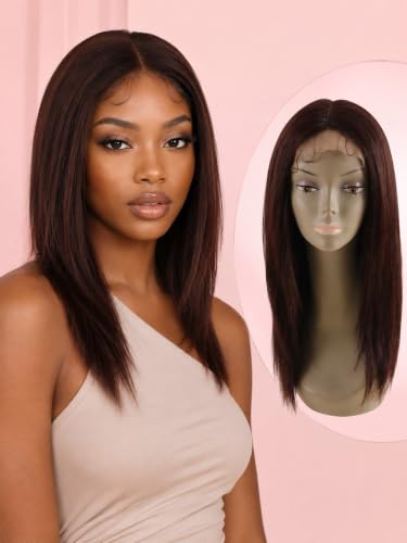 20-Inch T-Part Straight Wig