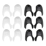 Schuhfaltenschutz: Mit ungiftigem, harmlosem und weichem und haltbarem Material kann der Schuhfaltenschutz das Falten Ihrer Schuhe verhindern und sie frisch und ordentlich halten. Sehr guter Zehenschutz für Sie.