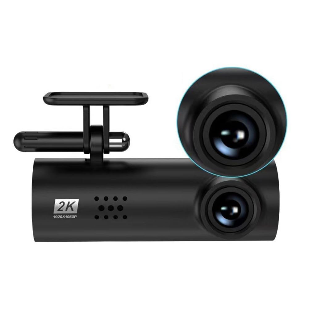 Enregistreur de Voiture Enregistreur de Conduite de Voiture Enregistreur Vidéo DVR pour 24 Heures de Surveillance du Stationnement avec GPS WiFi Enregistrement en Boucle Vision Nocturne