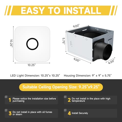 Ofanku K13 2-In-1 Bathroom Exhaust Fan thumb #6