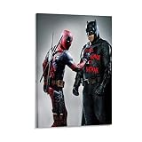 DRAGON VINES Deadpool Batman Décoration murale sur toile pour salon chambre à coucher 40 x 60 cm
