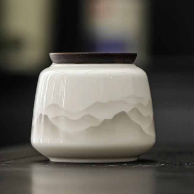 Barattoli da Tè Contenitore for il tè in ceramica con coperchio sigillato, contenitore for la conservazione in cucina for caffè, zucchero, noci, erbe aromatiche e spezie. Barattoli da Cucina