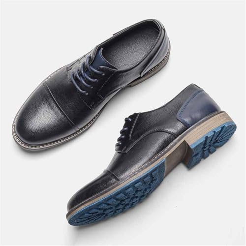 Dress Shoes for Men Retro Men's Derby Shoes Stylish Casual Leather Footwear for Men2