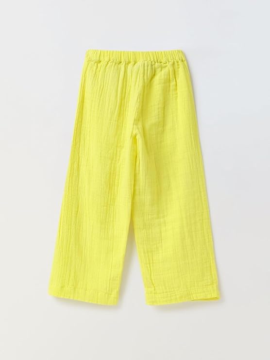 Image of SPUNKIES Pure Cotton Top & Leggings Set for Kids Girls - Yellow Smocking Casual Wear (2-14 Years)