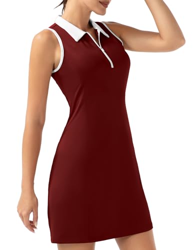 Women's golf tennis dress with shorts and pockets