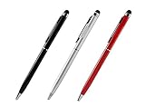 Google Pixel 2 XL Cell-Stuff Compact Aluminum 2 in 1 Stylus Pens with Anodized Finish [ 3 Pack...