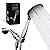 SparkPod High Pressure 3-Function Handheld Shower Head with 5 ft. Hose and Bracket - 3.75" Wide Angle Rain, Massage & Full Body Spray Modes - 1-Min Installation (Luxury Polished Chrome)