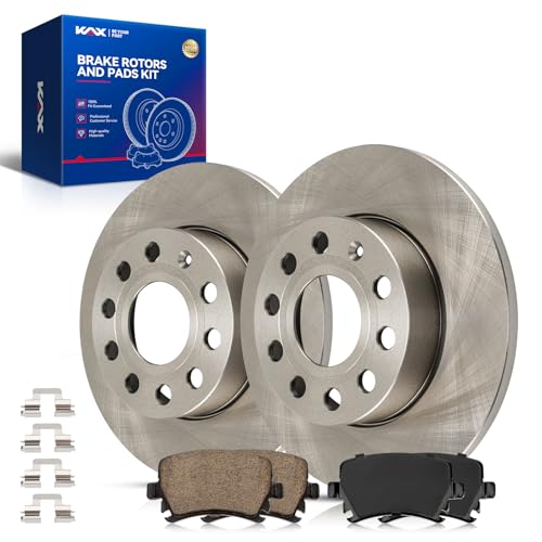 Image of KAX Rear Brake Kit Fits Volkswagen Jetta 2005-2010, Rabbit 2006-2009