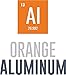 Orange Aluminum - Double Angle Edge (Fits 1/4