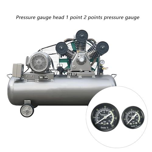Compteur de pression pour compresseur d'air en acier résistant - 2
