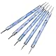 Jinlaili 5PCS Nagelpunkt-Stift, Dotting Pen Punktierung Stift Marbleizing Werkzeug Nagellack Maniküre Dot Nail Art Set, Marmorier-Werkzeug-Set, Punkte, Nagelkunst, Nagel Nail Art Werkzeug Set (Blau)