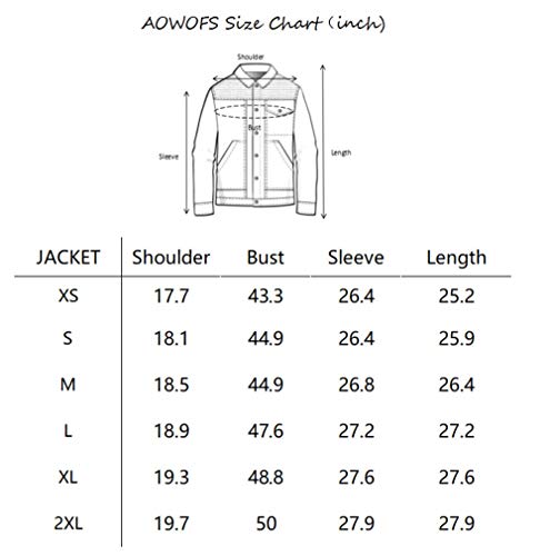 Aowofs Men's Pu Faux Leather Jacket White Black Moto Bomber Fashion Slim Fit Coat #TOP6