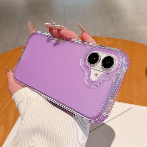 Coque de luxe rigide mate anti traces et antichoc pour iPhone 16 Pro violet