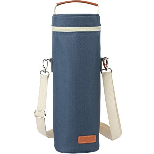 1 Bottle Insulated Wine Tote, Personalized Wine Carrier Bag, Travel Padded Wine Cooler