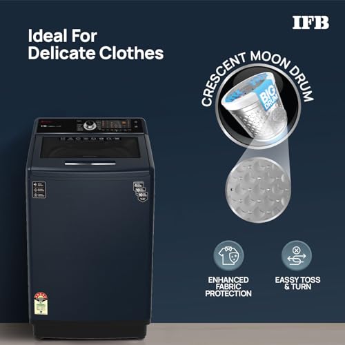 Image of IFB 10 Kg 5 Star AI Powered Fully Automatic Top Load Washing Machine (TL S4RBS 10.0 Kg Aqua, Sparkle Silver, 2X Power Steam, 4 Years Comprehensive Warranty)
