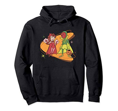 Marvel WandaVision Scarlet Witch & Vision Retro 50s Sudadera con Capucha