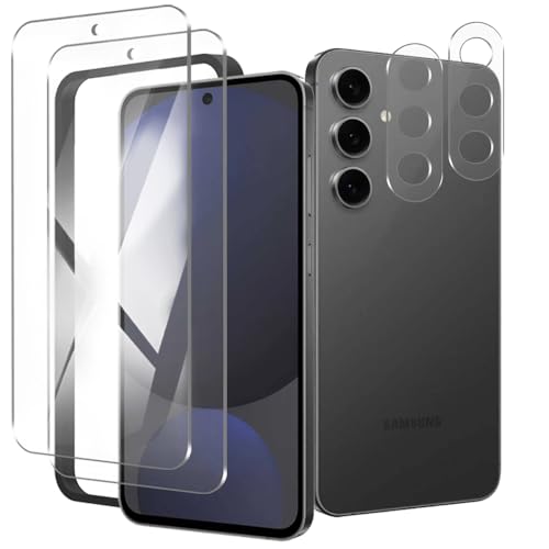 Galaxy S24 FE �K���X�t�B���� + Galaxy S24 FE �J�����t�B�����y���Ɏq���{���z�M�����N�V�[S24 �t�B���� �w��F�ؑΉ� �d�x9H �ϏՌ� �X�N���b�`�h�~ �����z�� �I�o�I�[�o�[�h�~ �C�A�[�� �w��h�~ Galaxy S24 F