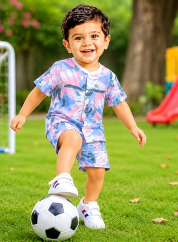 Image of 3BROS Baby Boys & Baby Girls Cotton Hosiery Clothing Set Half Sleeves T-shirt with Matching Pants (DB20HS6027 Parent)