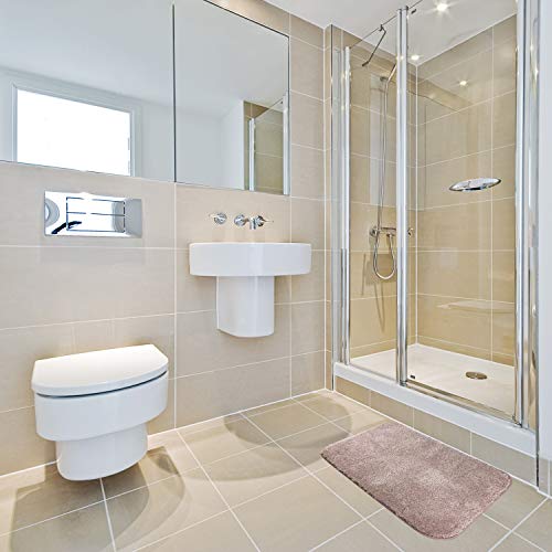 FCSDETAIL rutschfeste, Hochflor Badteppiche 50 x 80 cm, Maschinenwaschbare Badematte, Badvorleger mit… – Bild 3