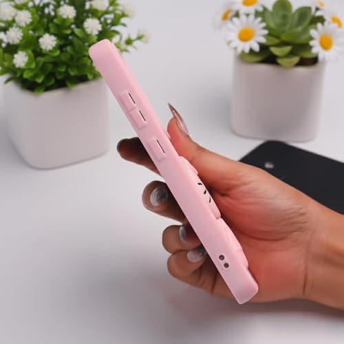 Image of Peeperly Back Cover Case for Samsung Galaxy S23 Scratch Resistant TPU Shockproof Protective Durable Meow Makeup Mirror Case for Girls & Women(Pink)