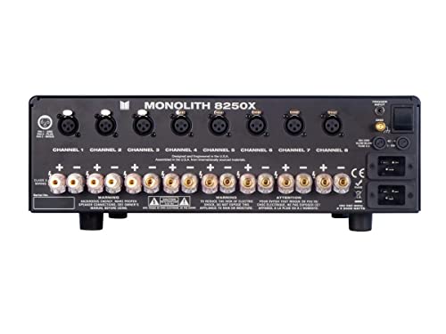 Monolith M8250X 8X200 Watts Per Channel Class-D Multi-Channel Home Theater Power Amplifier With Xlr Inputs Hypex Nc502Mp #TOP4